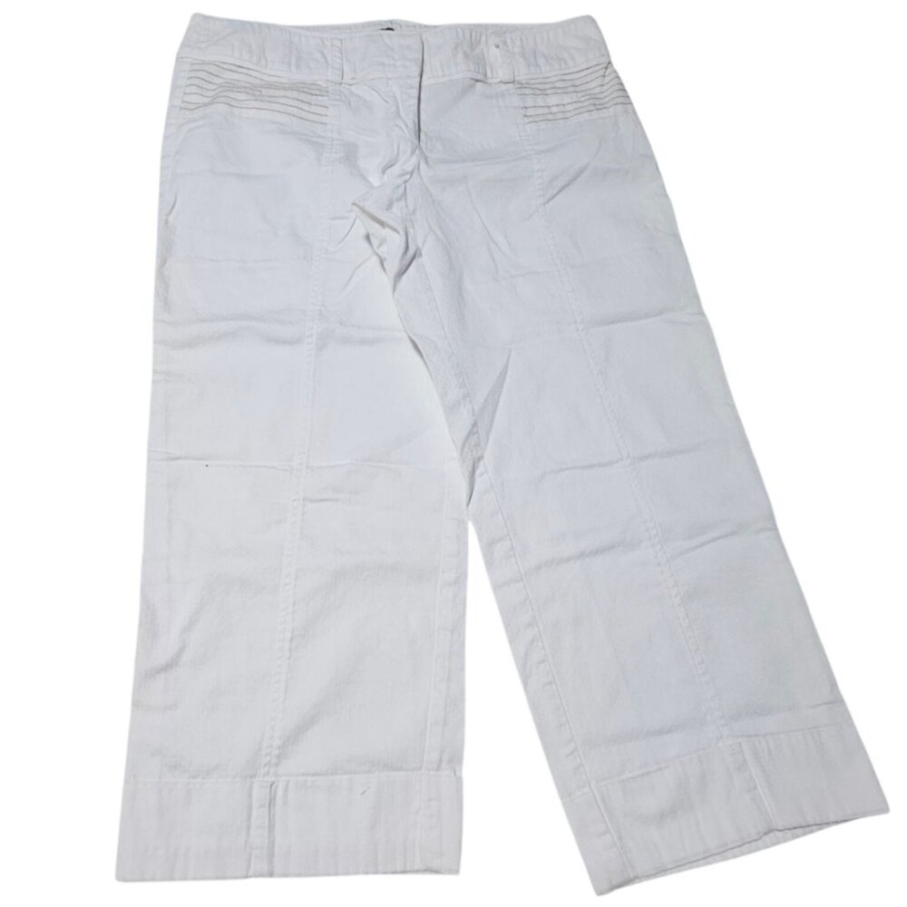 XOXO Capri Jeans Womens Size 11 12 Low Rise White Denim Pants
